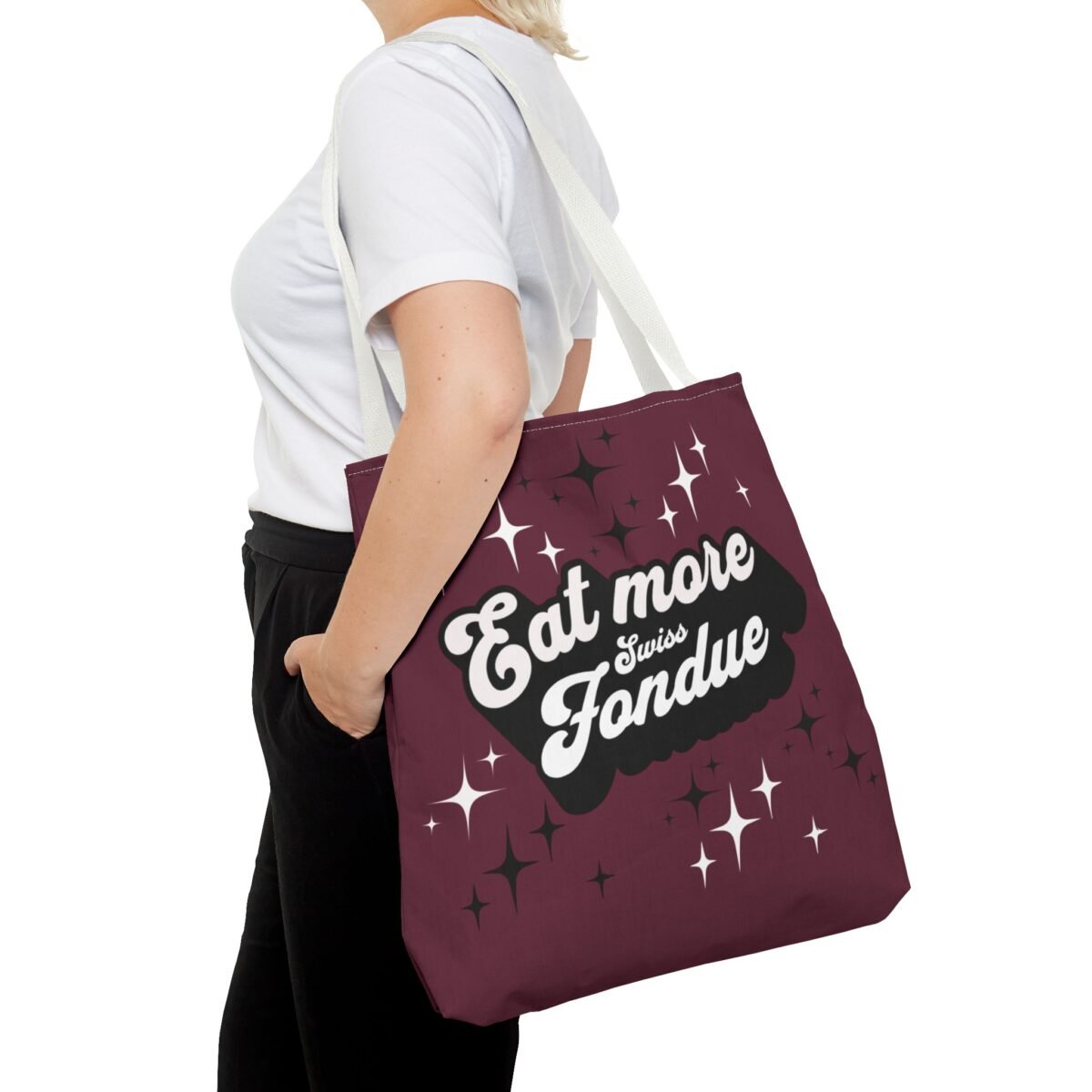 Eat More Swiss Fondue Tote Bag - Image 7