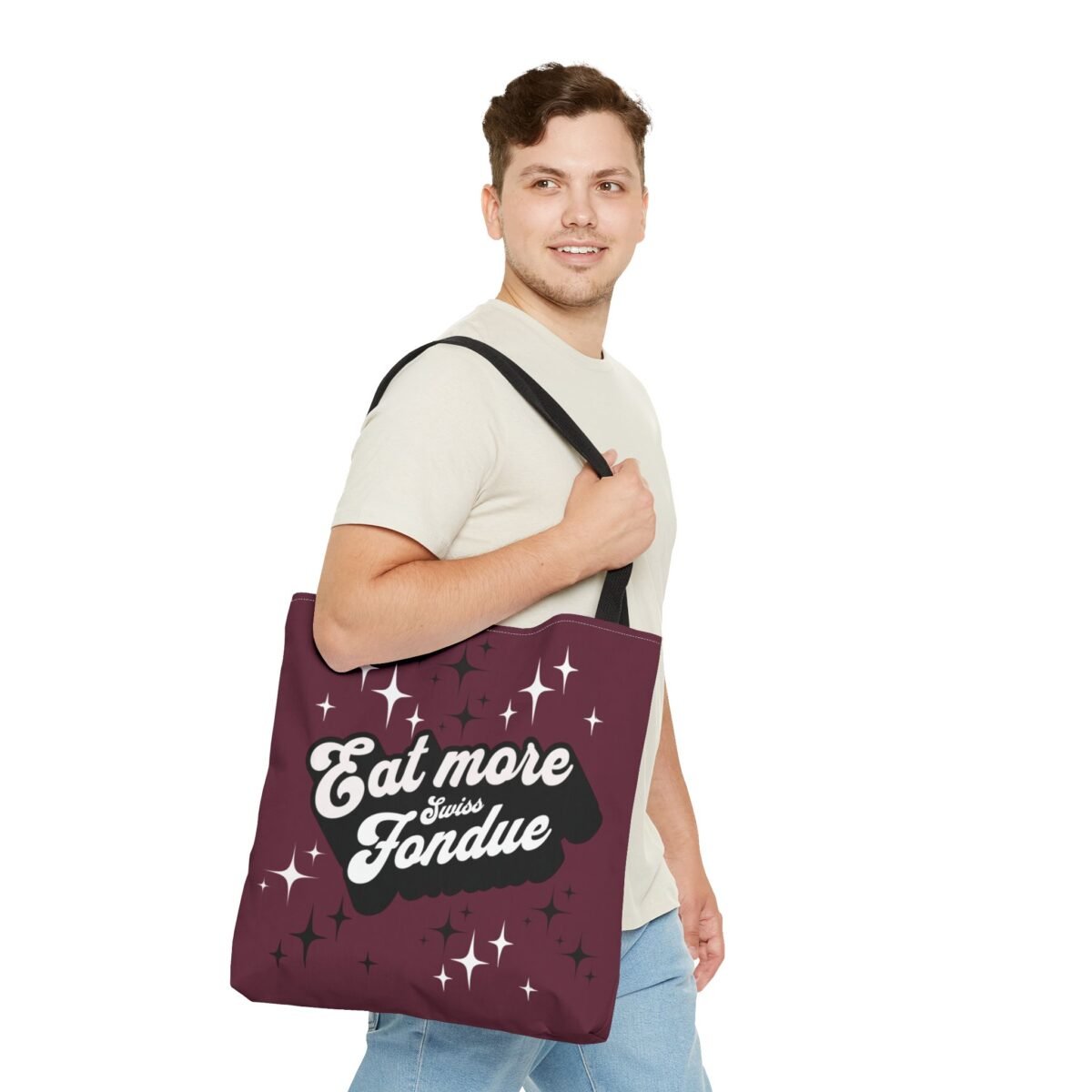 Eat More Swiss Fondue Tote Bag - Image 3