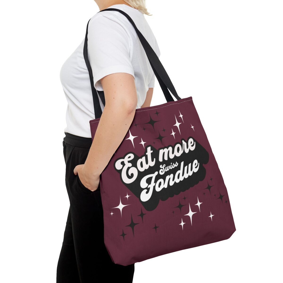 Eat More Swiss Fondue Tote Bag - Image 4