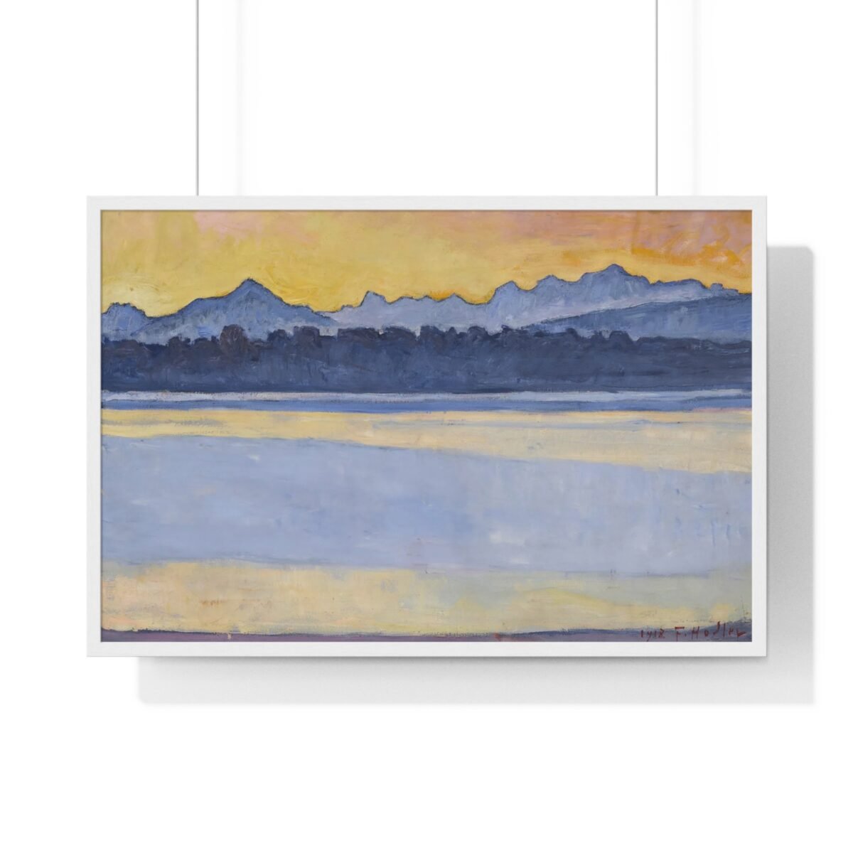 Blue Mountain Dusk Framed Art Print