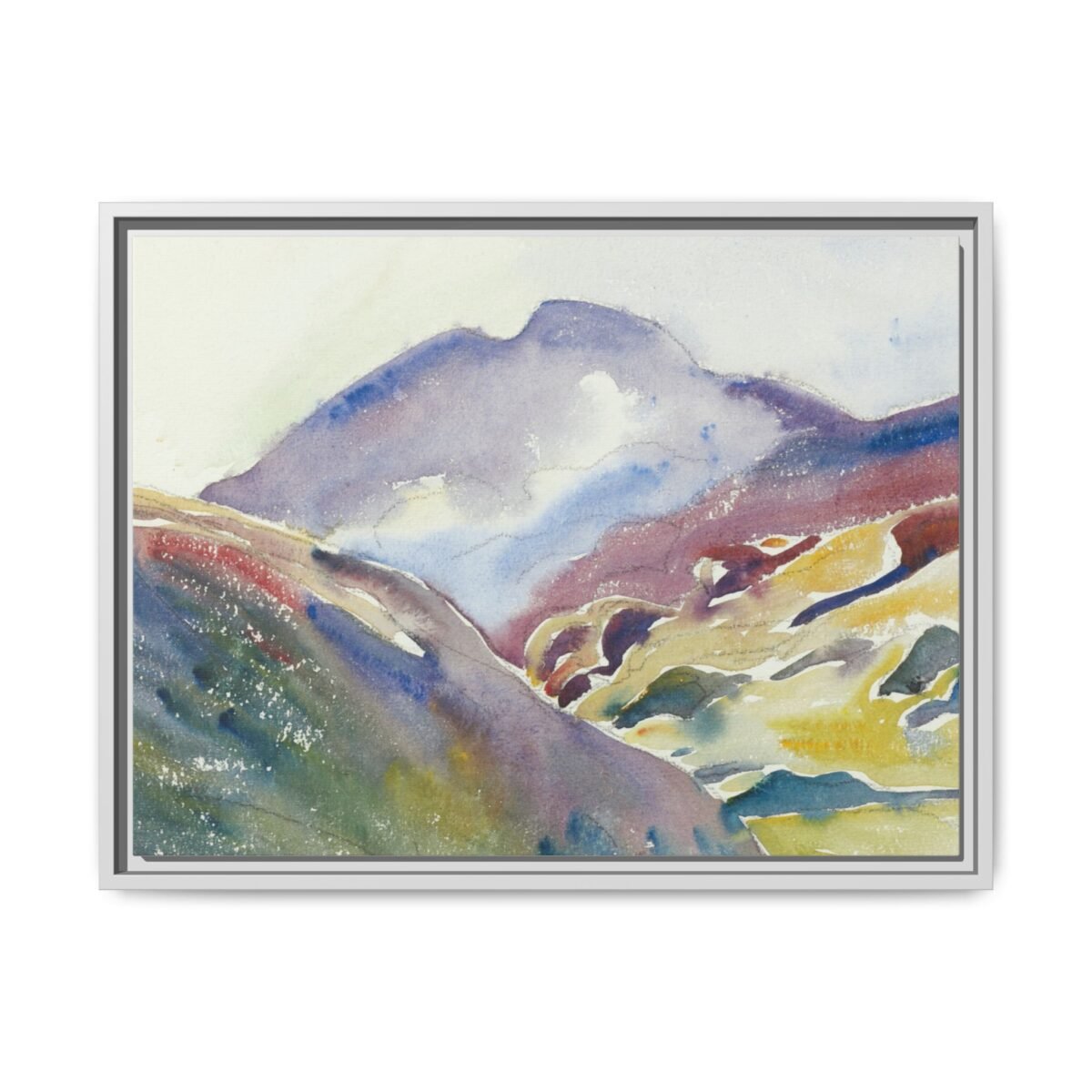 Engadin Valley Framed Canvas