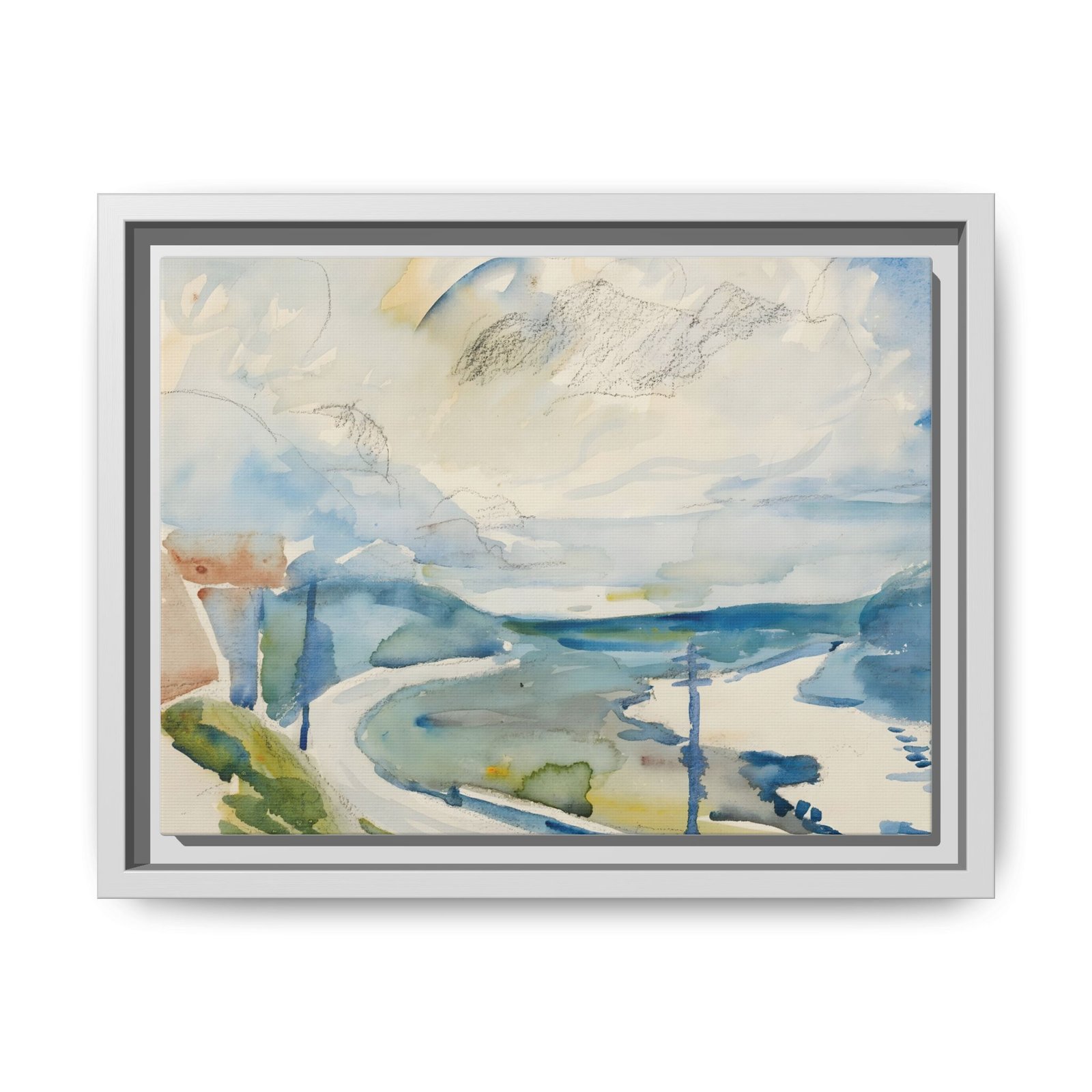 'Morgen Bei Maloja' Framed Canvas - Image 5