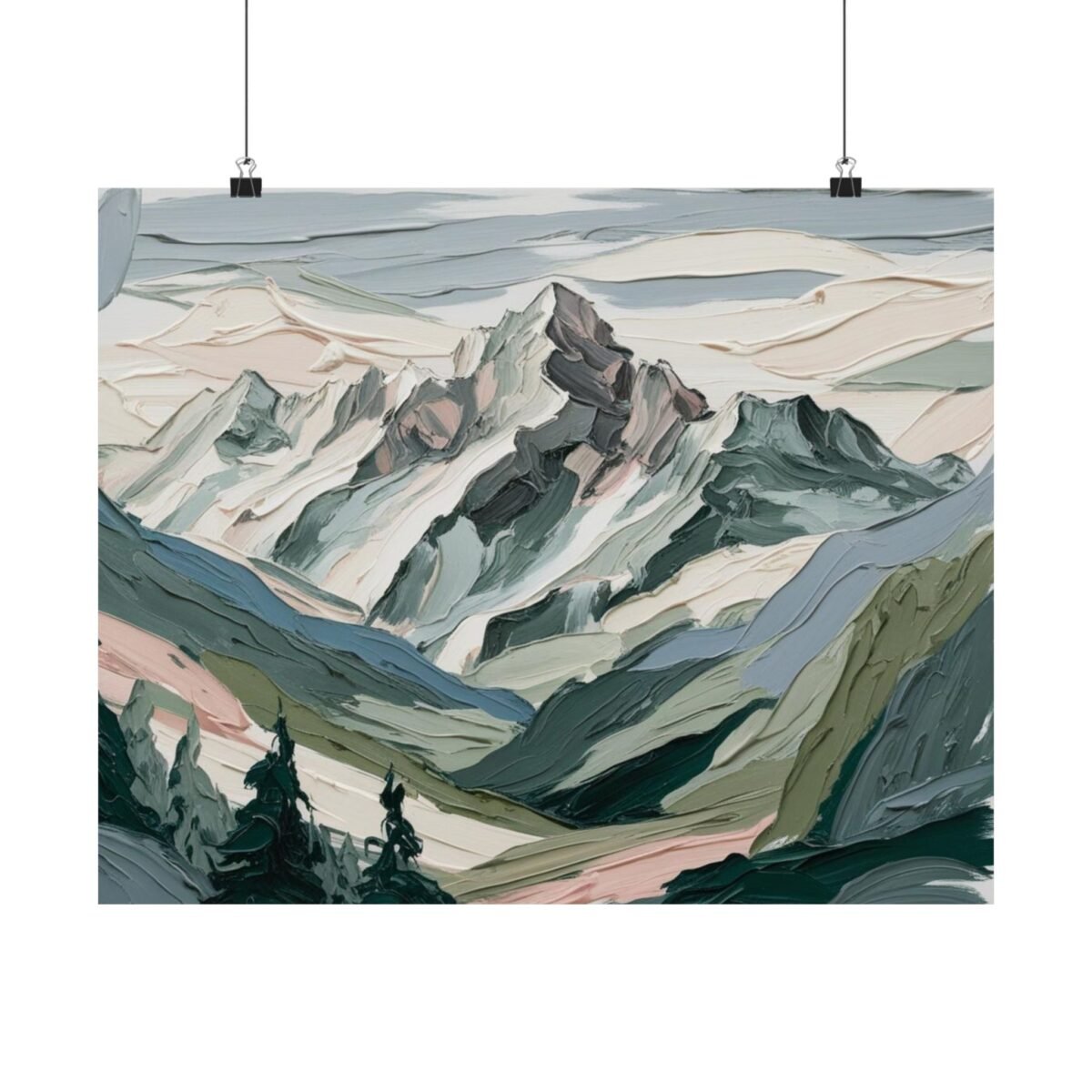 Weisshorn Spitz Giclée