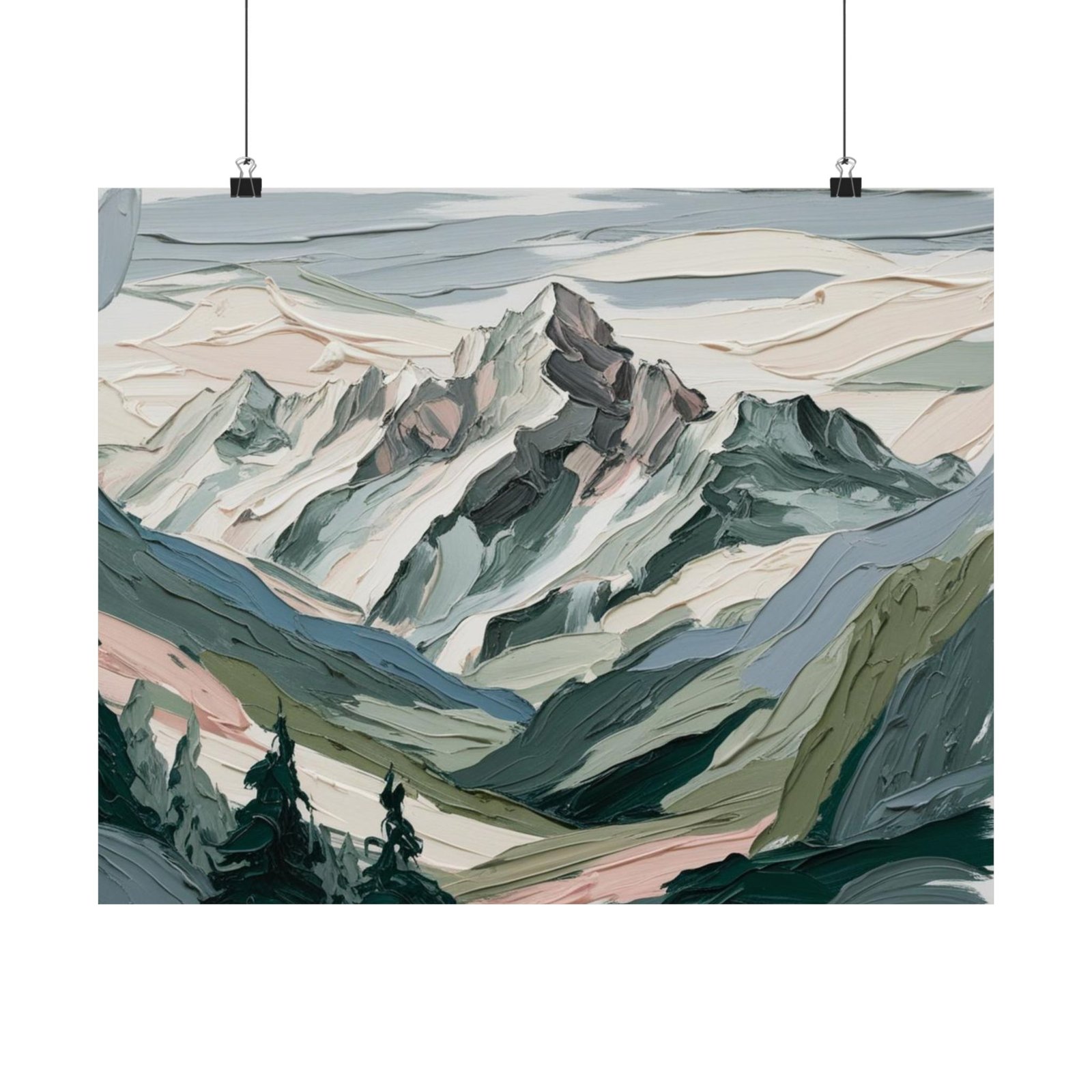 Weisshorn Spitz Giclée