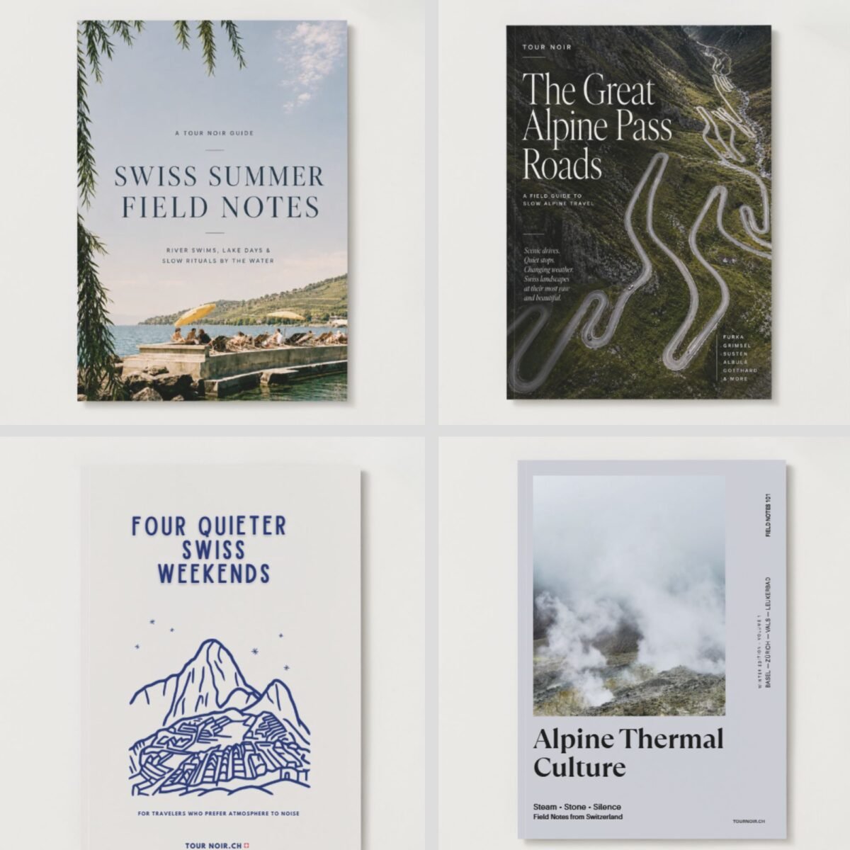 The TOUR NOIR Swiss Field Guide Library